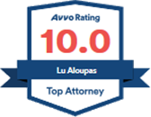 Logo Recognizing ALOUPAS LAW, PLLC's affiliation with AVVO 10 Aloupas Top Attorney